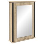 vidaXL Ensemble de meubles de salle de bain de 3 pièces en bois d'ingénierie chêne