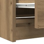vidaXL Meuble TV chêne artisanal 40x35x54 cm bois d'ingénierie