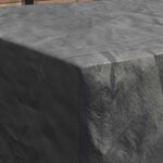 vidaXL Housse pour mobilier d'extérieur Noir 280 x 204 x 106 cm 600D