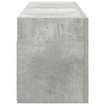 vidaXL Armoire murale de bain gris béton 100x25x30cm bois d'ingénierie