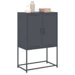 vidaXL Buffet haut anthracite 68 5x38 5x107 cm acier