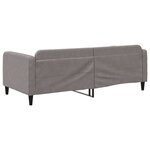 vidaXL Lit de repos sans matelas taupe 90x200 cm tissu