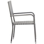 vidaXL Ensemble à manger de jardin 9 Pièces Résine tressée Anthracite