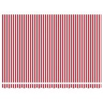Auvent rétractable manuel vidaXL rayé rouge et blanc 450x300 cm