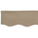 vidaXL Bande de auvent Beige 5.8 x 0.2 m Toile