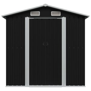 vidaXL Abri de stockage pour jardin Anthracite Acier 204x132x186 cm