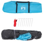 vidaXL Tente de camping 4 personnes bleu libération rapide