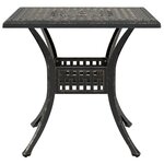 vidaXL Ensemble manger de jardin 5 Pièces bronze aluminium coulé
