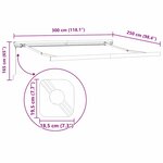Auvent Anthracite 3 x 2 5 m Métal