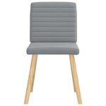 vidaXL Chaises à manger lot de 6 gris clair tissu