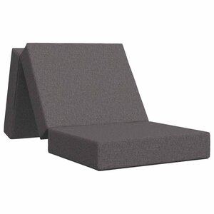 vidaXL Canapé-lit pliable 90 x 63 x 45 cm Gris clair