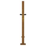 vidaXL Portail de jardin 105x105 cm acier corten design de bambou