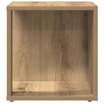 vidaXL Table d'appoint chêne artisanal 33x33x34 cm bois d'ingénierie