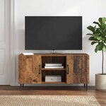 vidaXL Meuble TV Bois ancien 102 x 34 5 x 50 cm Bois d'ingénierie