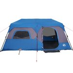 vidaXL Tente familiale 9 personnes bleu libération rapide imperméable
