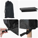 vidaXL Housse pour mobilier d'extérieur Noir 300 x 250 x 100 cm 420D