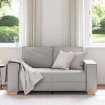 vidaXL Canapé 2 places Gris nuage 120 cm Tissu