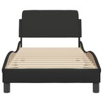 vidaXL Cadre de lit sans matelas noir 80x200 cm similicuir