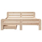 vidaXL Cadre de lit sans matelas 150x200 cm bois de pin massif