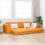 vidaXL Canapé-lit Jaune foncé 245 x 78 x 77 cm tissu