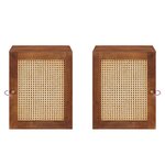 vidaXL Cabinet de salle de bain avec étagère Marron 38 x 33.5 x 48 cm