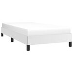 vidaXL Cadre de lit sans matelas blanc 100x200 cm similicuir