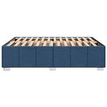 vidaXL Cadre de lit sans matelas bleu 140x200 cm tissu