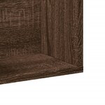 vidaXL Armoires murales 2Pièces chêne marron 75x18x16 5cm bois ingénierie