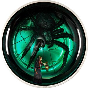 Pièce de monnaie en Argent 10 Dollars g 62.2 (2 oz) Millésime 2024 Phobias ARACHNOPHOBIA (PRÉCOMMANDE)