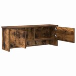 vidaXL Porte-manteau mural avec étagère Chêne fumé 80 x 20 x 30 cm