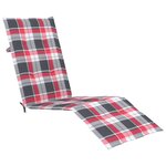 vidaXL Chaise de terrasse avec repose-pied et coussin Acacia solide