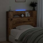 vidaXL Tête de lit Bois ancien 120 x 15 x 103 5 cm Bois d'ingénierie