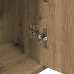 vidaXL Buffet chêne artisanal 30 x 80 x 90 cm Bois d'ingénierie