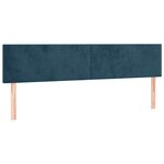 vidaXL Sommier à lattes de lit avec matelas LED Bleu foncé 180x200 cm