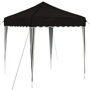 vidaXL Tente de fête pop-up 195 x 195 x 245 cm Noir Tissu Oxford