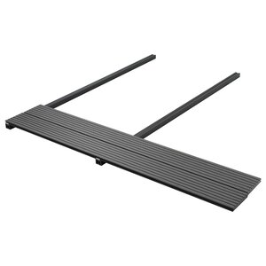 vidaXL Planche de terrasse 4 pièces Gris WPC