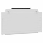 vidaXL Coussin de tête de lit Viana noir et blanc 100 cm similicuir