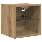 vidaXL Meubles TV muraux 6 Pièces Chêne artisanal Bois d'ingénierie