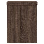 vidaXL Supports pour plantes 2 Pièces chêne marron bois d'ingénierie