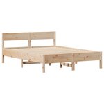 vidaXL Cadre de lit sans matelas 140x190 cm bois de pin massif
