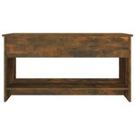 vidaXL Table basse Chêne fumé 102x50x52 5 cm Bois d'ingénierie