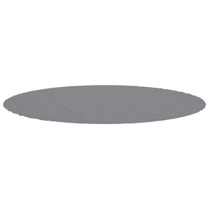 vidaXL Bâche de piscine gris clair Ø366 cm géotextile polyester