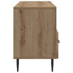 vidaXL Meuble TV Chêne artisanal 102 x 34 5 x 50 cm Bois d'ingénierie