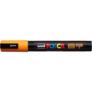 Marqueur pointe conique moyenne pc5m 1 8 - 2 5mm orange x 6 POSCA