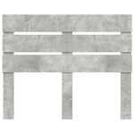 vidaXL Tête de lit Gris béton 135 cm Bois d'ingénierie