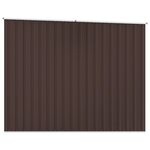 vidaXL Abri de jardin Marrron 195x198x159 cm Acier galvanisé