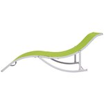 vidaXL Chaises longues pliables 2 Pièces Vert Textilène