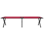 vidaXL Lit de camping pliant 2 Pièces Rouge 193 x 69 x 45 cm Tissu Oxford