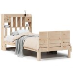 vidaXL Lit bibliothèque sans matelas 90x190 cm bois de pin massif