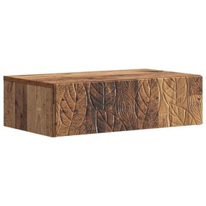 vidaXL Table d'appoint murale Bois ancien 87 5 x 34 5 x 17 cm